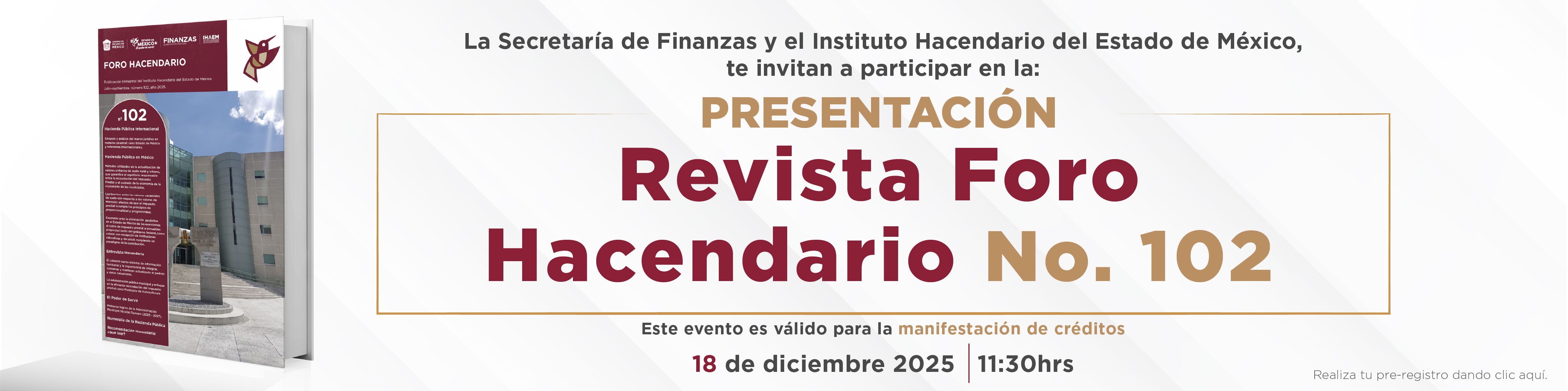 Presentación Revista Foro Hacendario 102